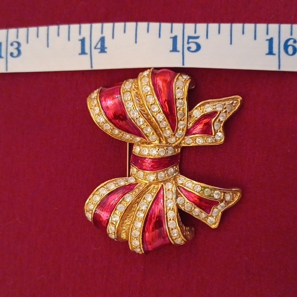 Roman brand costume bow brooch - Picture 4 of 5